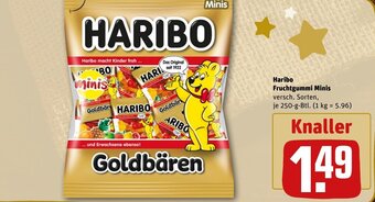 REWE DE Haribo Fruchtgummi Minis tilbud