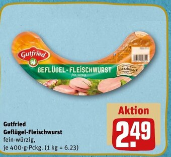 REWE DE Gutfried Geflügel -Fleischwurst tilbud