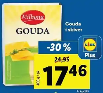 Lidl Gouda i Skiver 400g tilbud