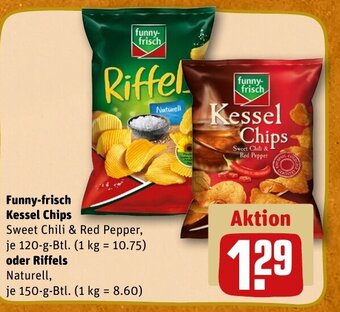 REWE DE Funny- Frisch Kessel Chips oder Riffels tilbud