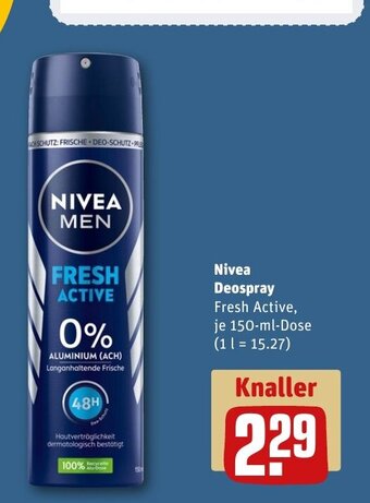 REWE DE Nivea Deospray tilbud