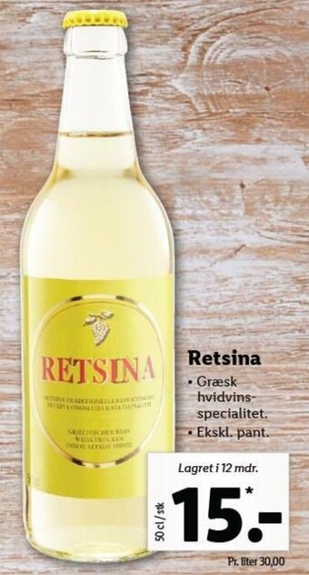 Lidl Retsina tilbud