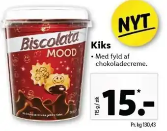 Lidl Kiks 115g tilbud