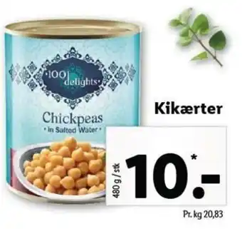Lidl Kikærter 480g tilbud