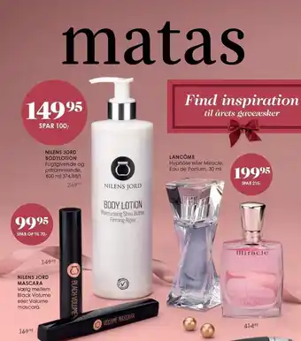 Nilens jord bodylotion, lancöme, nilens jord mascara