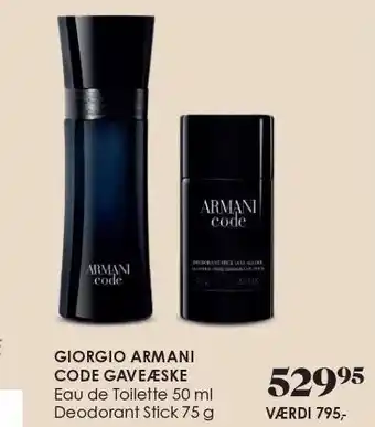 Giorgio armani code gaveæske
