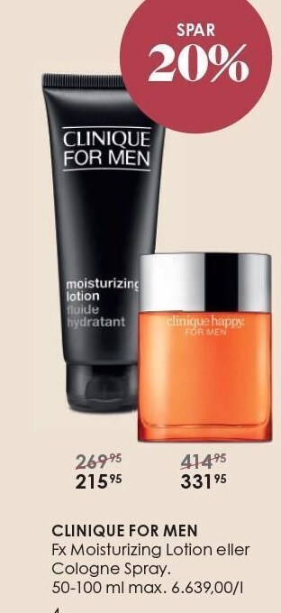 Matas Clinique for men tilbud