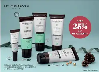 Matas Spar 25% på alt my moments tilbud