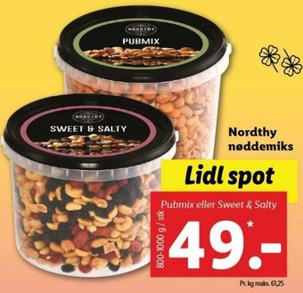 Lidl Nordthy Nøddemiks 800-1000g tilbud