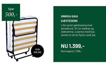 Unikka gaia gæsteseng