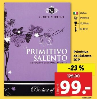 Primitivo Del Salento IGP 3 Liter