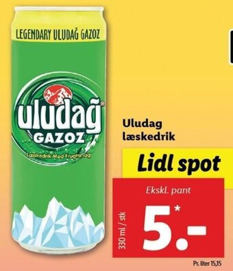 Lidl Uludag Læskedrik 330 ml tilbud