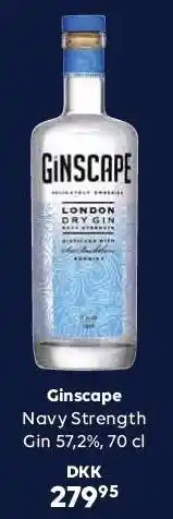 BorderShop Navy strenght gin 57,2% tilbud