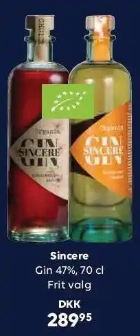 BorderShop Sincere gin 47% tilbud
