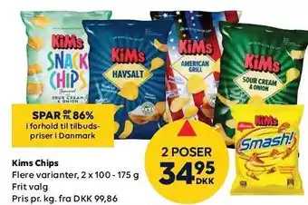 BorderShop Kims chips - 2 ps. tilbud