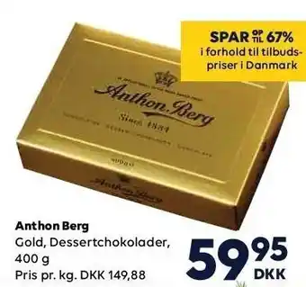 BorderShop Anthon berg dessertchokolader tilbud