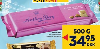 BorderShop Anthon berg ren rå marcipan tilbud