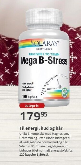 Helsam Mega b-stress tilbud