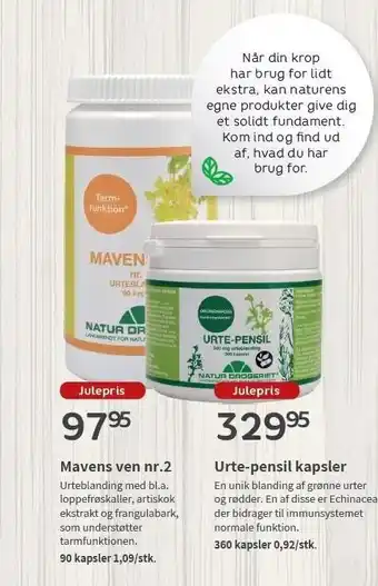 Helsam Mavens ven nr. 2 el. urte-pensil kapsler tilbud