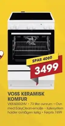 Punkt1 Voss keramisk komfur tilbud
