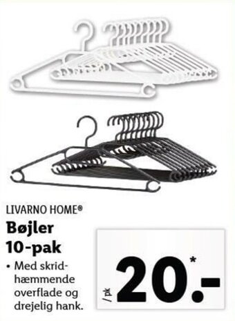 Lidl Bøjler 10 Pak tilbud