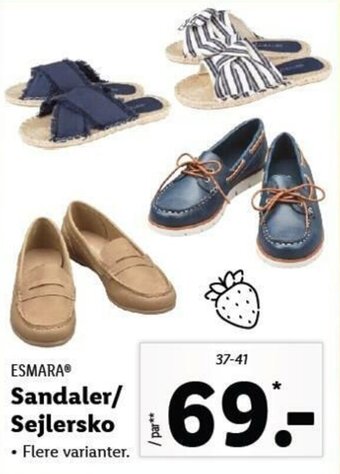 Lidl Sandaler/Sejlersko tilbud