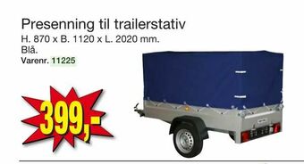 Harald Nyborg Presenning til trailerstativ tilbud