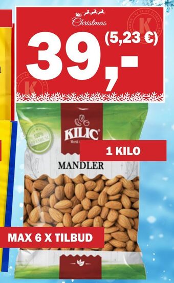Købmandsgården Kilic mandler tilbud