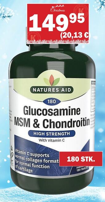 Købmandsgården Natures aid - glucosamine msm & chondroitin tilbud