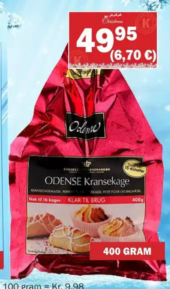 Købmandsgården Odense kransekagemasse tilbud