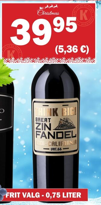 Købmandsgården Think big zinfandel tilbud