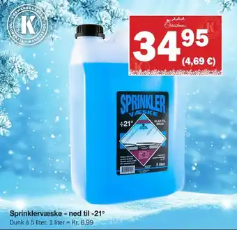 Købmandsgården Sprinklervæske - ned til -21 o tilbud