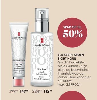 Matas Elizabeth arden eight hour tilbud