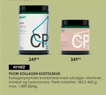 Matas Puori kollagen kosttilskud tilbud