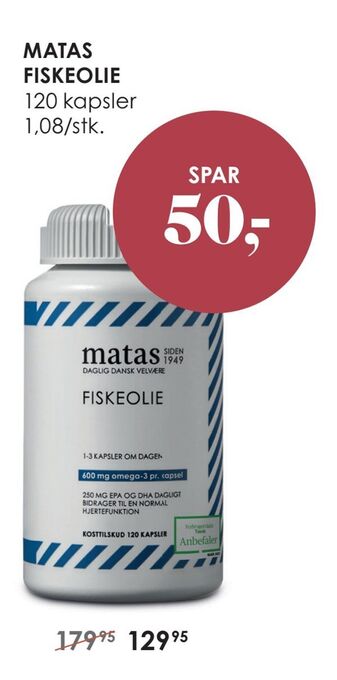 Matas Matas fiskeolie tilbud