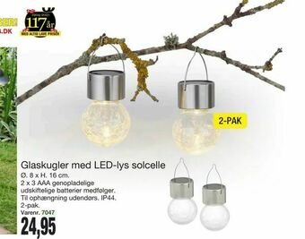 Harald Nyborg Glaskugler med LED-lys solcelle tilbud