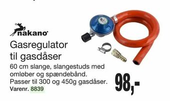 Harald Nyborg Gasregulator til gasdåser tilbud