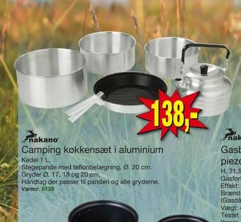 Harald Nyborg Camping køkkensæt i aluminium tilbud