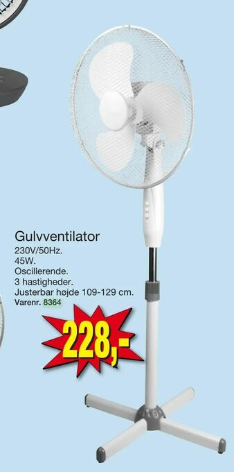 Harald Nyborg Gulvventilator tilbud