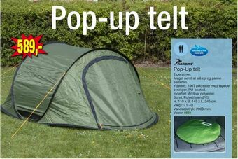 Harald Nyborg Pop-Up telt tilbud