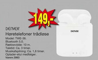 Harald Nyborg Høretelefoner trådløse tilbud