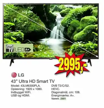 Harald Nyborg 43" Ultra HD Smart TV tilbud