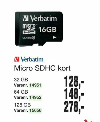 Harald Nyborg Micro SDHC kort tilbud