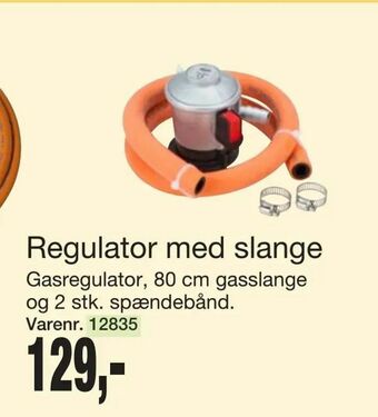Regulator med slange