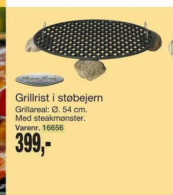 Harald Nyborg Grillrist i støbejern tilbud