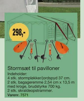 Harald Nyborg Stormsæt til pavilloner tilbud