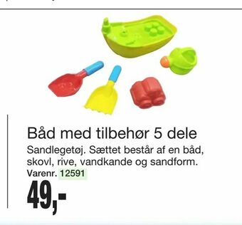 Harald Nyborg Båd med tilbehør 5 dele tilbud