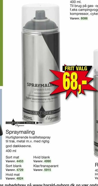 Harald Nyborg Spraymaling tilbud