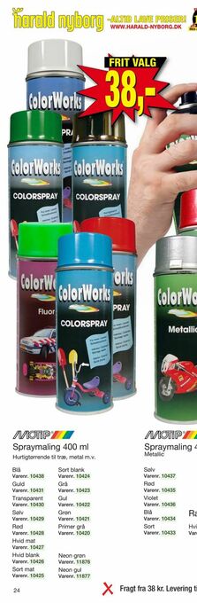 Harald Nyborg Spraymaling 400 ml tilbud