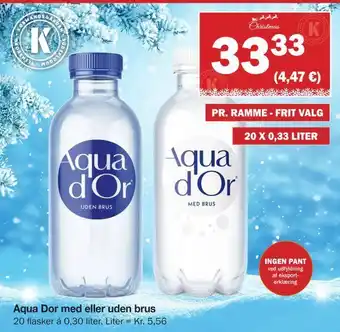 Købmandsgården Aqua dor med eller uden brus tilbud